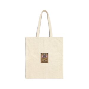 Vintage Tarot Goddess Cotton Tote Bag — 'The Empress' Mystic Art Canvas Tote