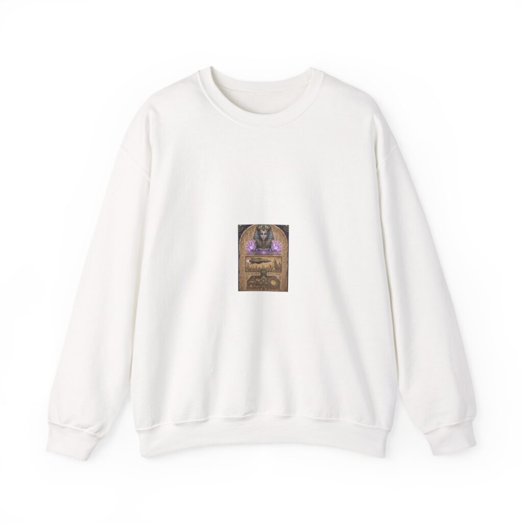 Mystic Pharaoh Crewneck Sweatshirt — "Ancient Wisdom" Vintage Egyptian Design