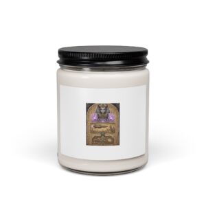Mystic Sphinx Soy Candle — 9oz Scented Jar with Arcane Alchemy Design