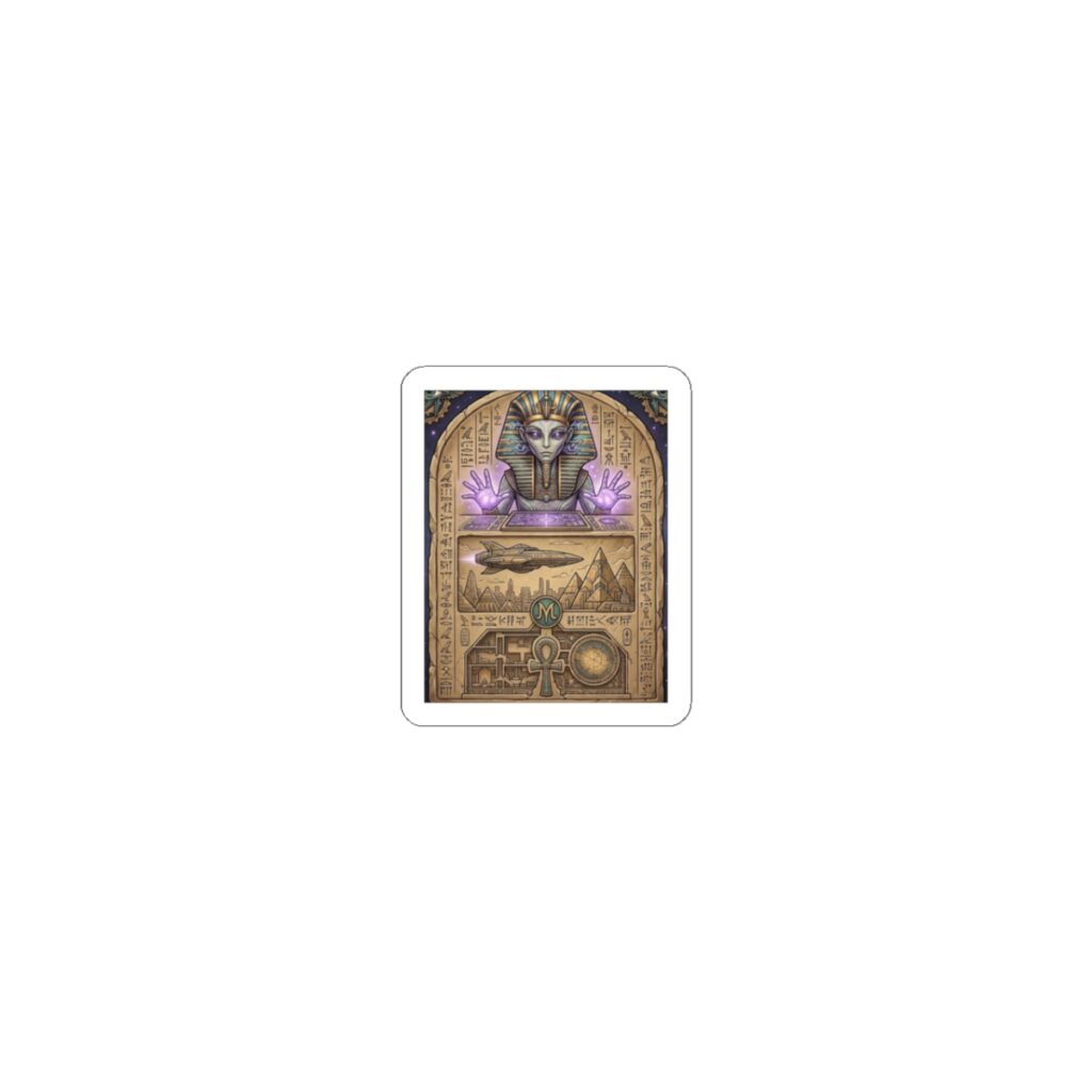 Mystic Pharaoh Sticker — Egyptian Magic Kiss-Cut Decal