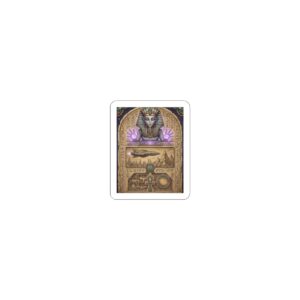 Mystic Pharaoh Sticker — Egyptian Magic Kiss-Cut Decal